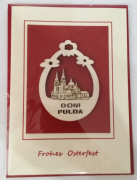 Grußkarte "Frohe Ostern" Motiv Fuldaer Dom "